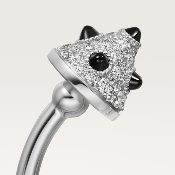 Clash [Un]limited Ring White gold, onyx, diamonds